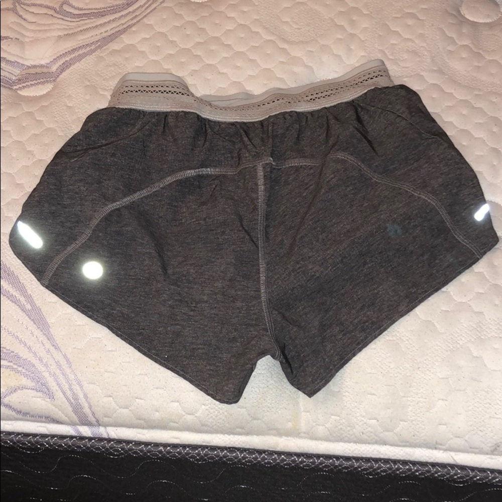 grey lululemon shorts (size 2)
